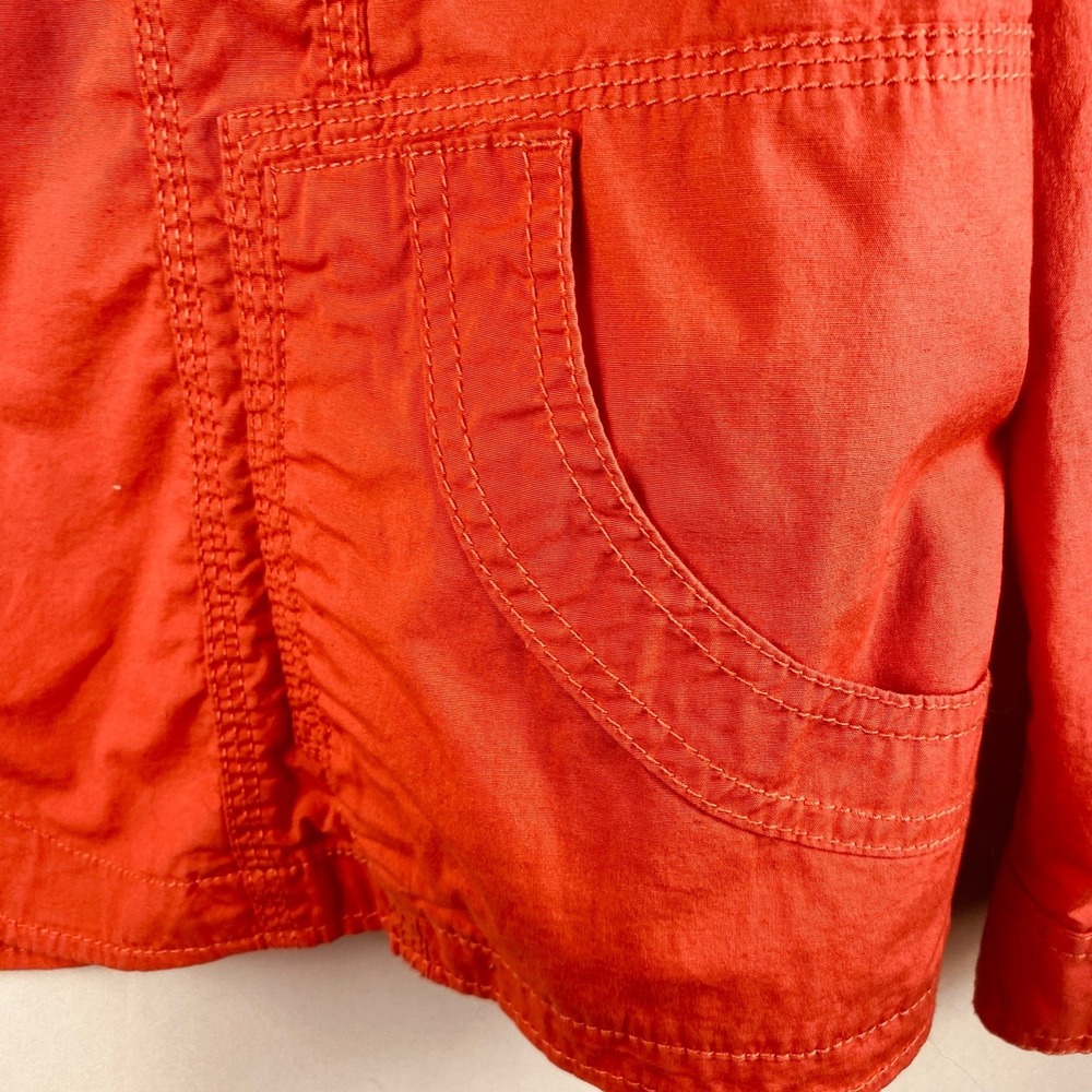 Chicos Pink Zip Up Lightweight Cotton Jacket Size 3/16 - Picture 3 of 7
